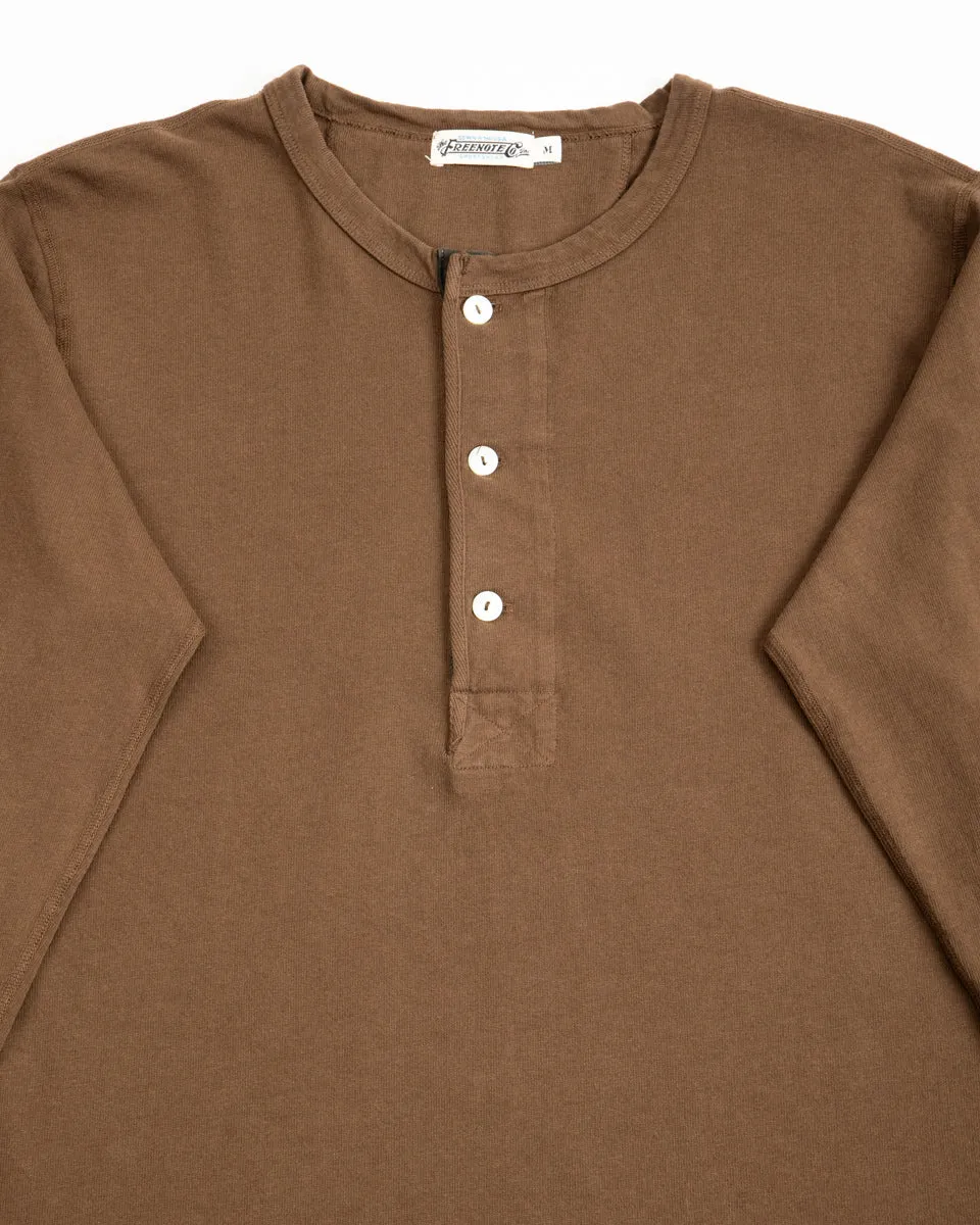 13oz Henley L/S - Cedar