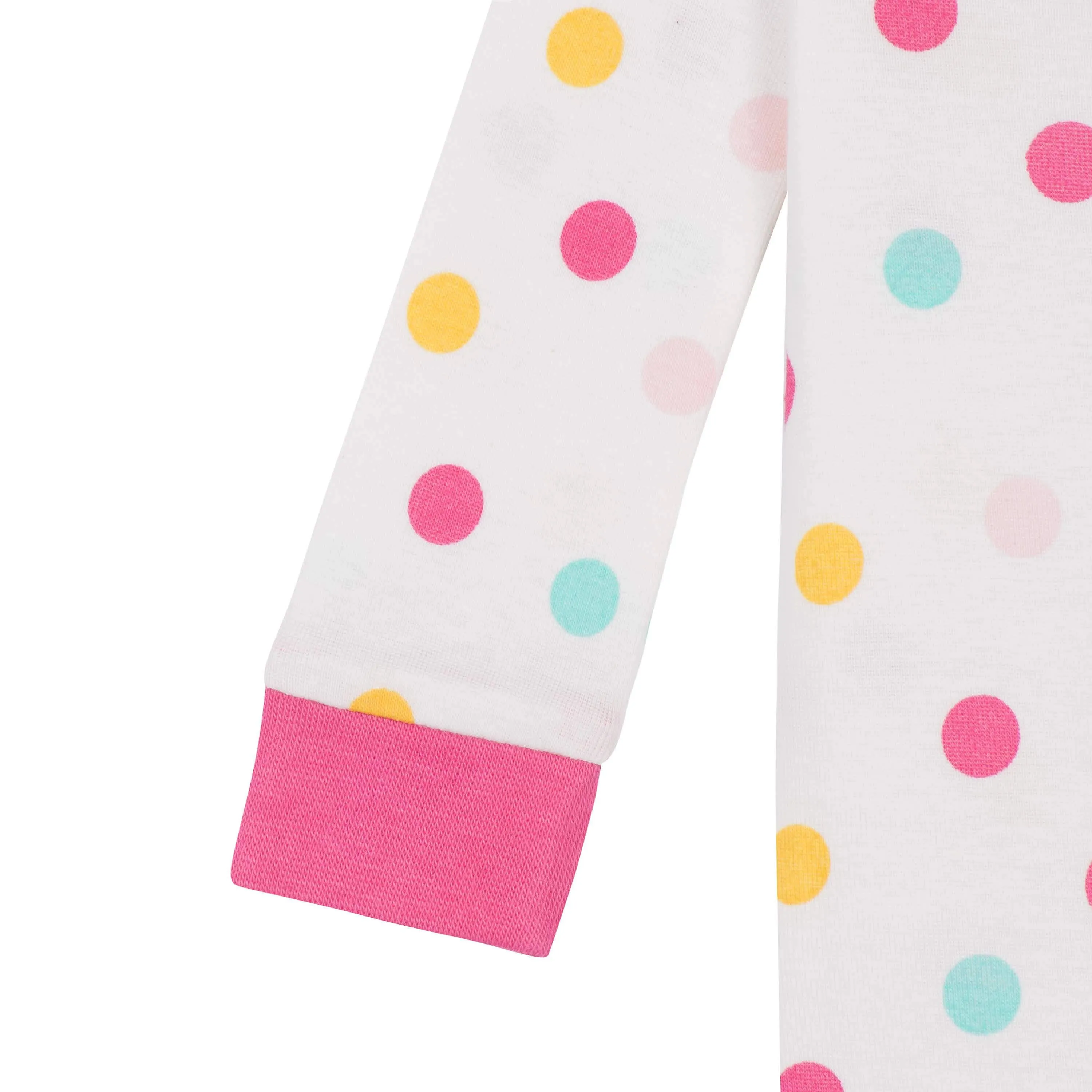 2-Pack Baby & Toddler Girls Cats Snug Fit Footed Cotton Pajamas