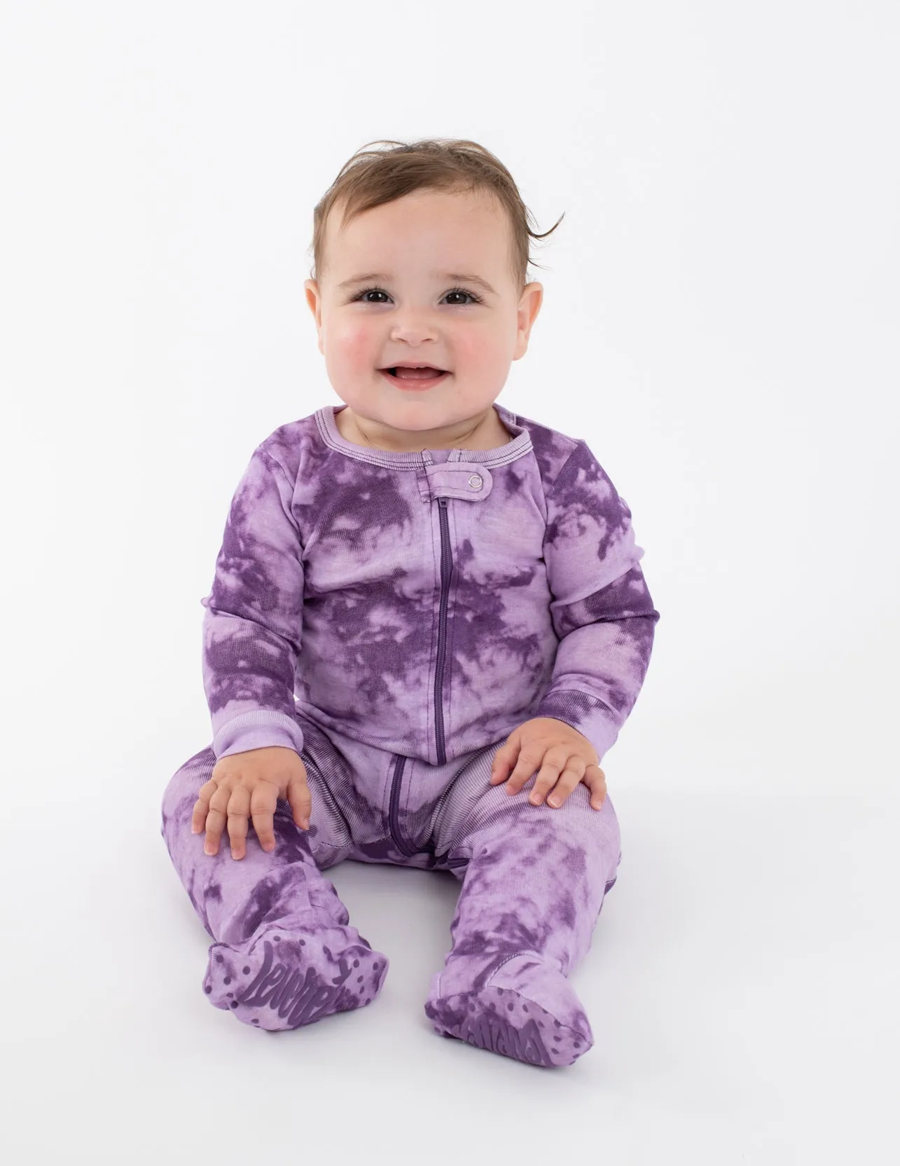 Baby Footed Mix Dye Cotton Pajamas