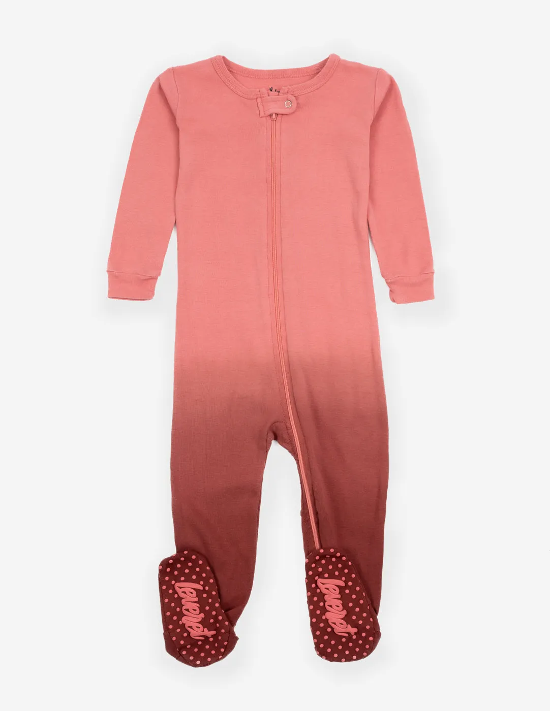 Baby Footed Ombré Dye Cotton Pajamas