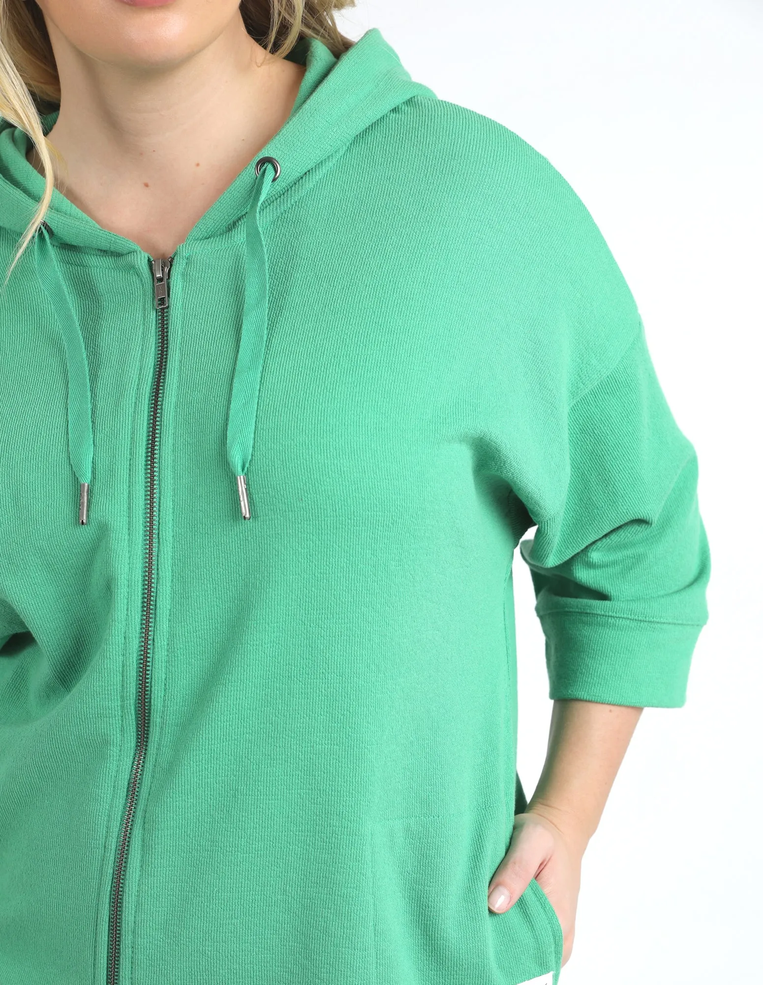 Beachy Zip Hoodie Greenbriar