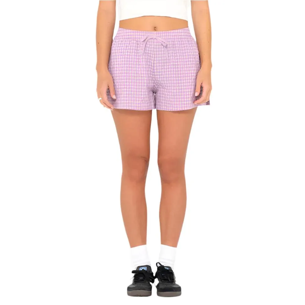 Checked Out Elastic Waist Short - Womens