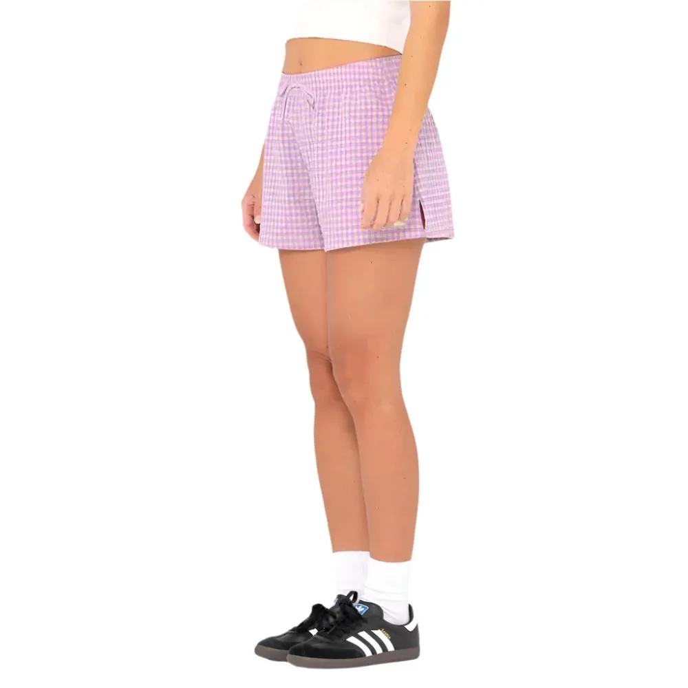 Checked Out Elastic Waist Short - Womens