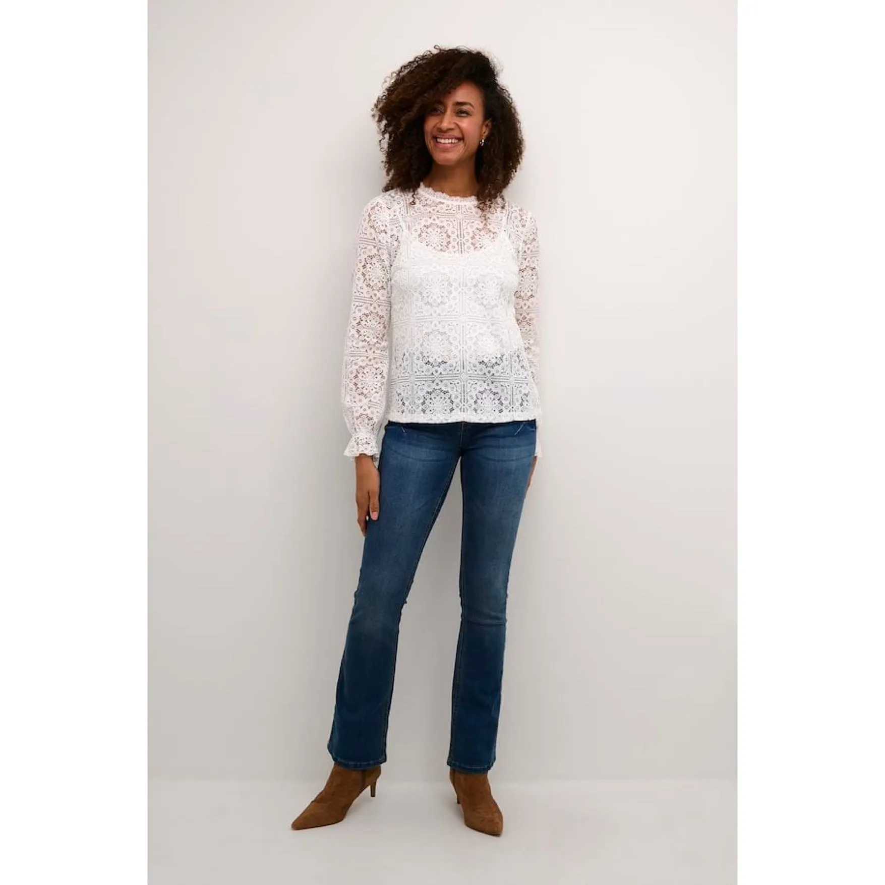 Cream Tiley Lace Blouse