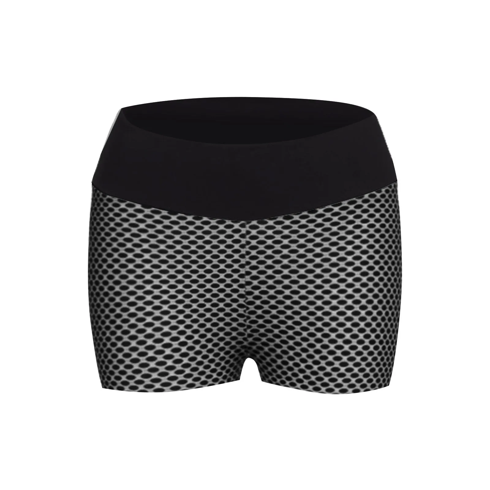 Elastic High Waist Sports Shorts