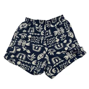 Elastic Waist Shorts / Birds