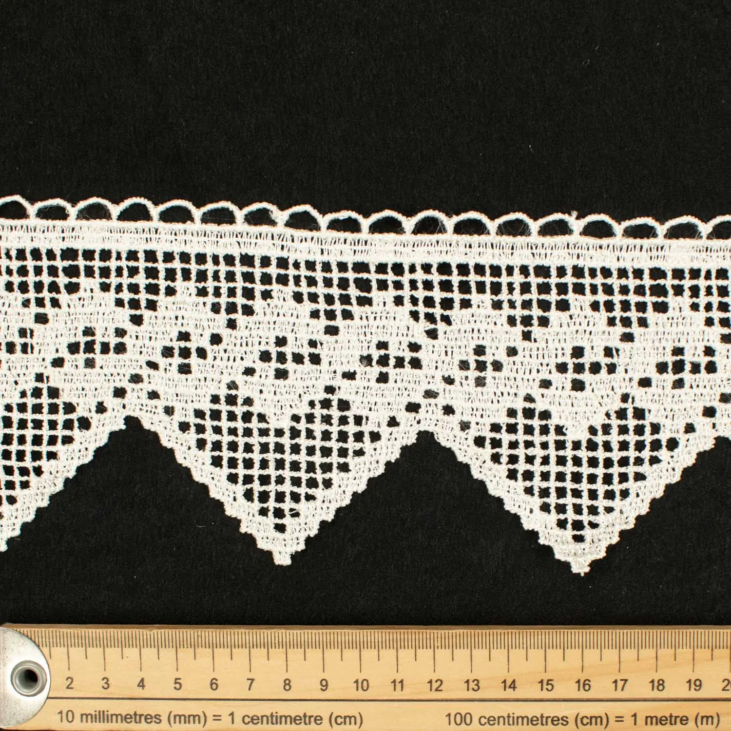 Guipure Macrame Lace Trim Ivory 10cm