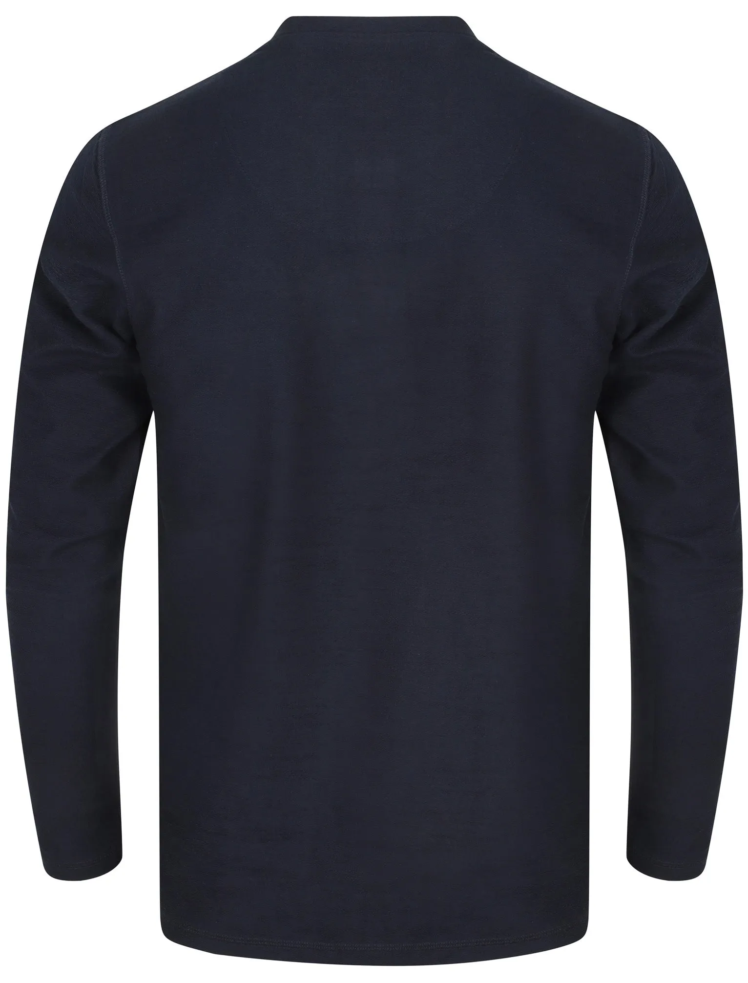 Harlowton Henley Long Sleeve Cotton Top In Black Iris - Tokyo Laundry