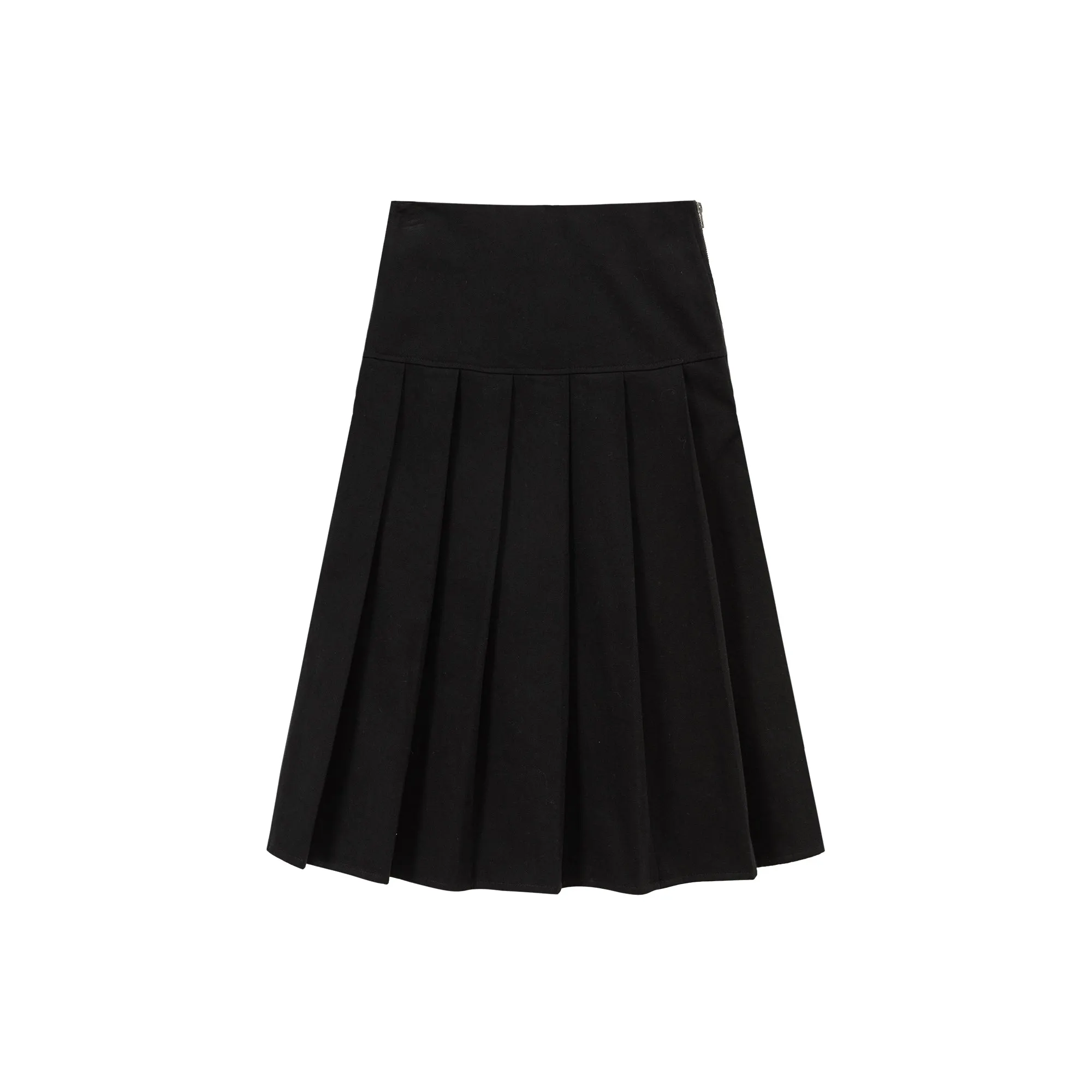 Heart Pleated Long Skirt