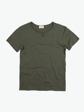 Henley Organic Cotton T-Shirt Khaki