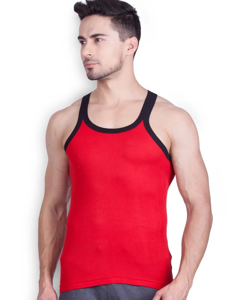 LUX - GenX Gym Vest - 5501 - Mens Sleeveless Gym Vest - Red