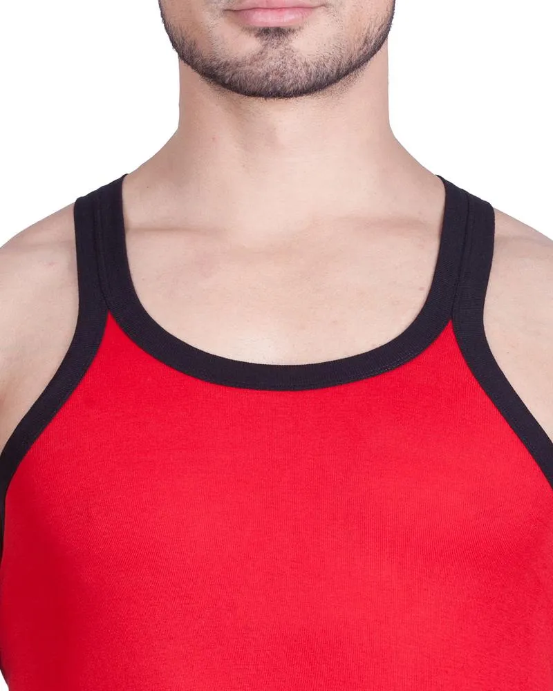 LUX - GenX Gym Vest - 5501 - Mens Sleeveless Gym Vest - Red