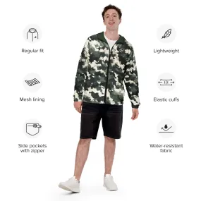 Men’s windbreaker - green camouflage