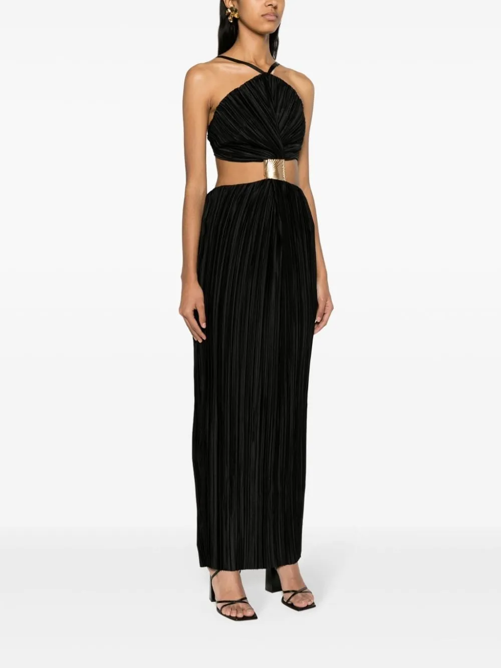 MITRA SLEEVELESS HALTER GOWN