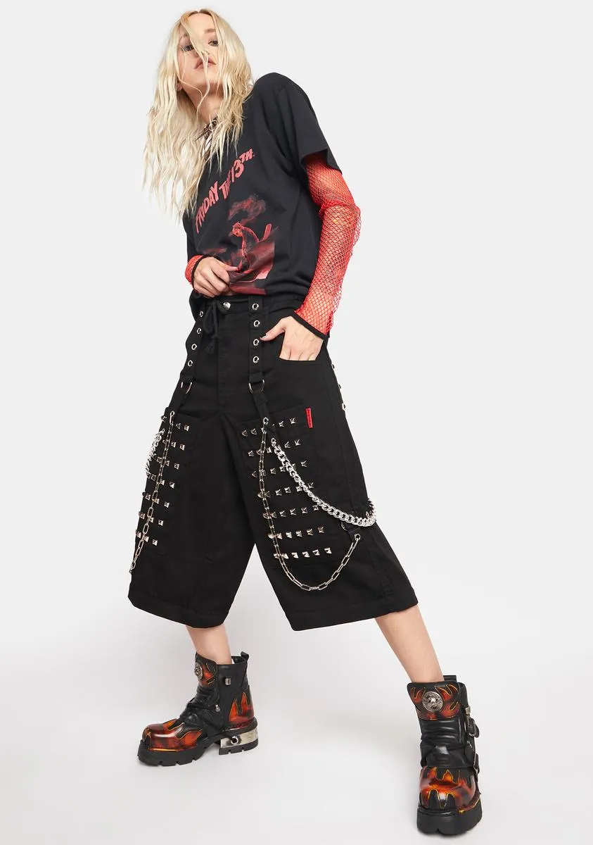 Monster Stud Wide Leg Pants