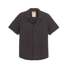 Nearly Black Cuba Waffle Shirt