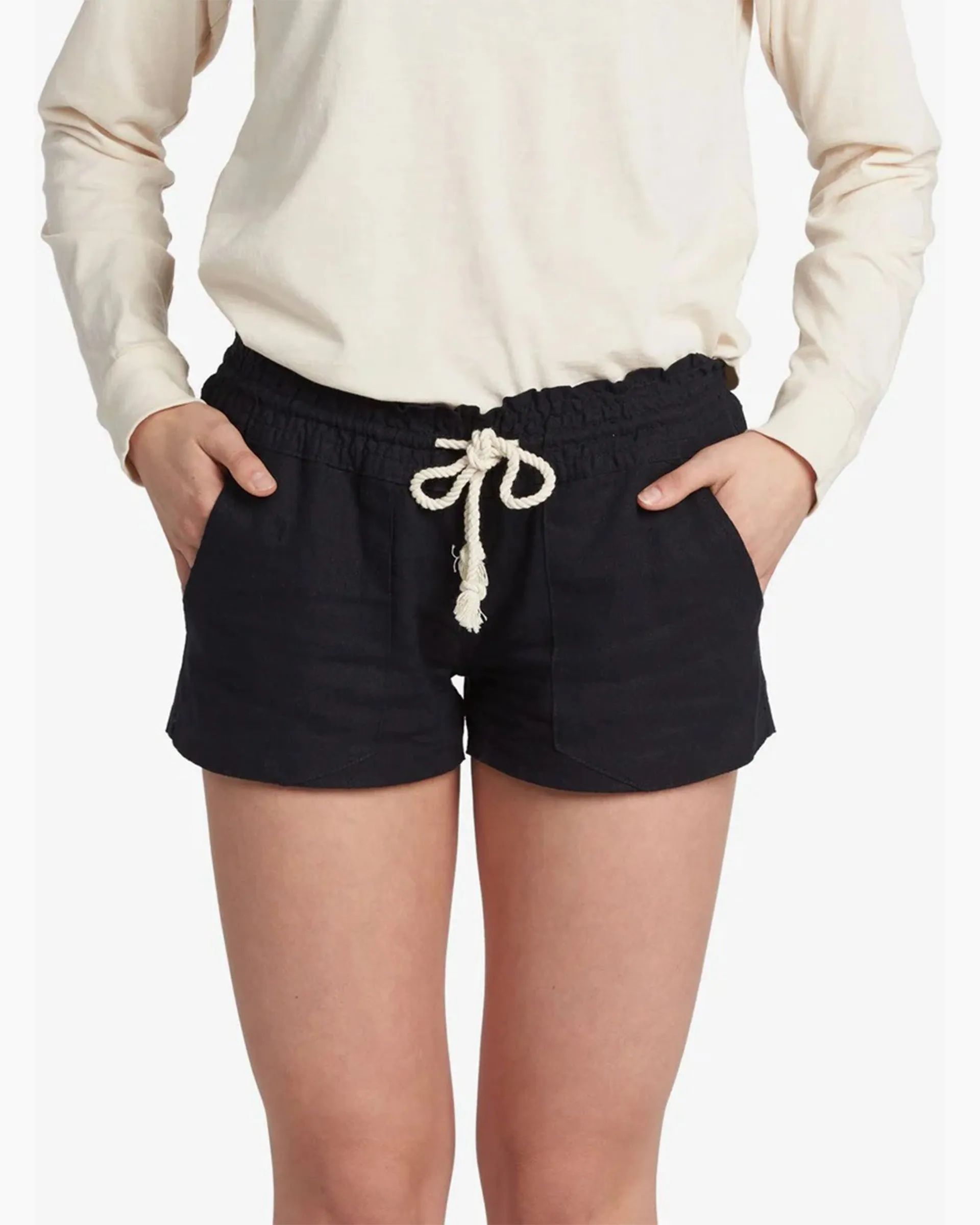 Oceanside Elastic Waist Shorts