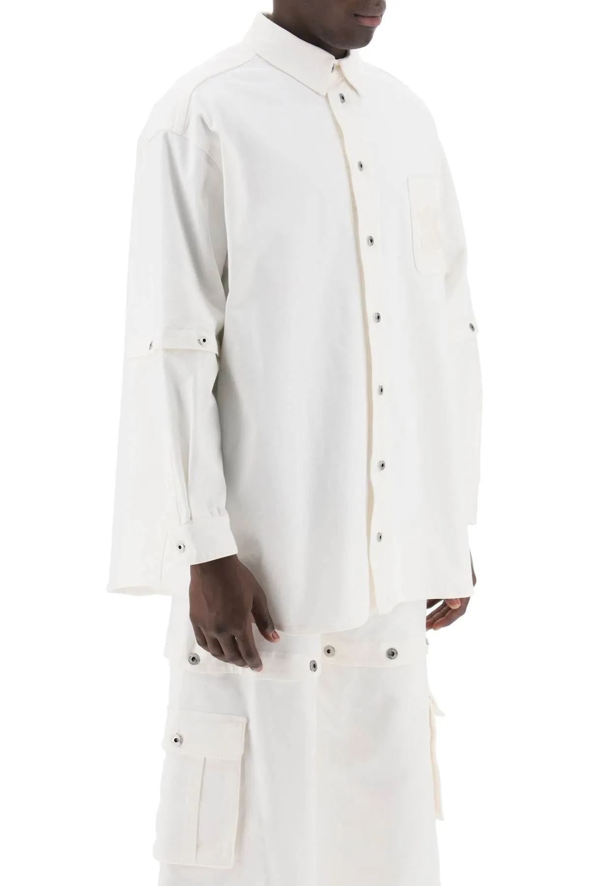 Off-White convertible overshirt with 90's