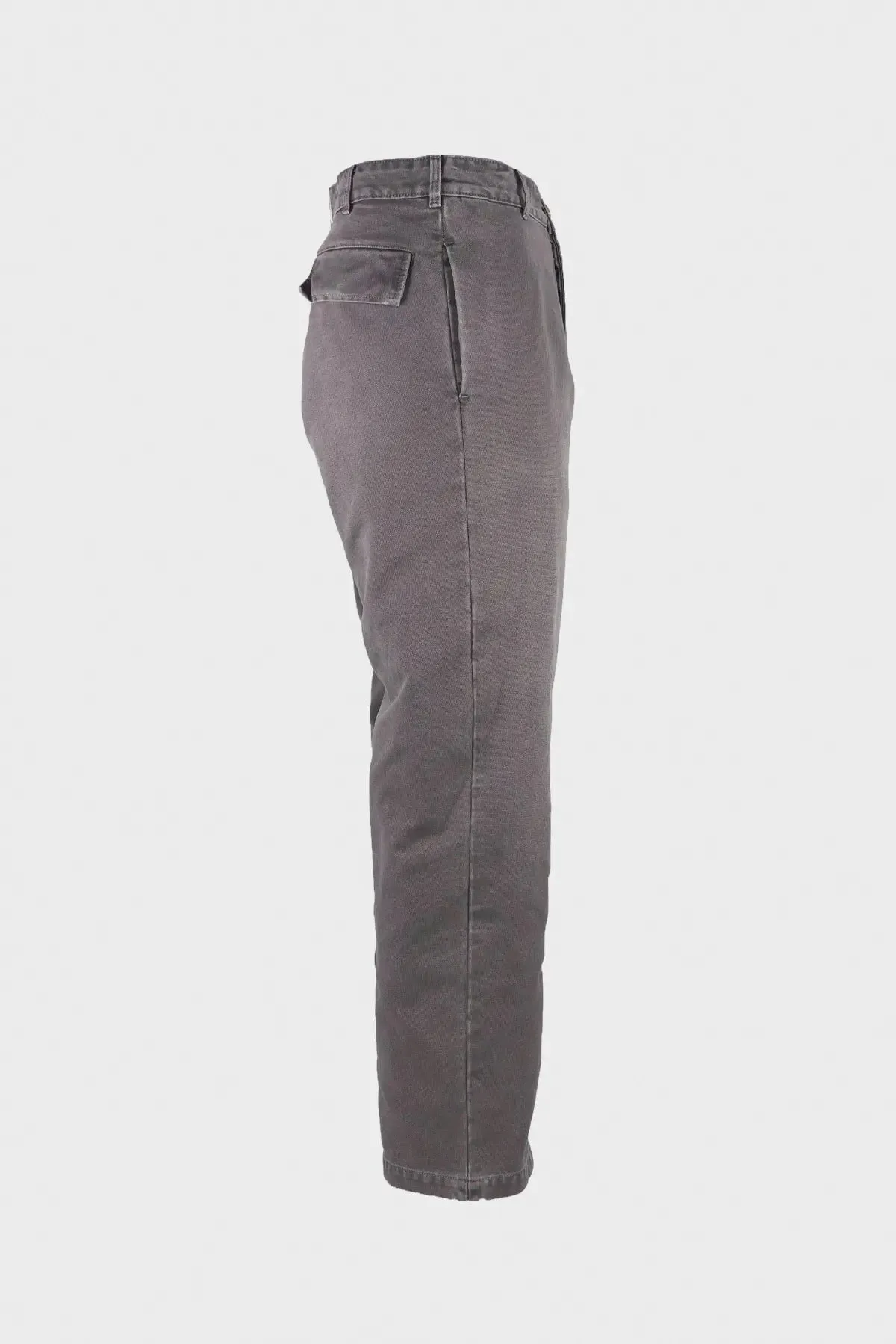 Overdyed Cotton Canvas Cargo Pants - Dolphin Grey