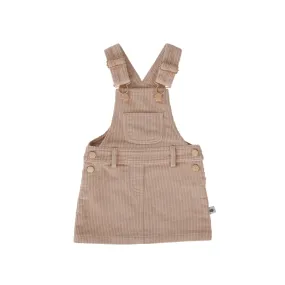 Peggy Empire Pinafore In Ivory Cream