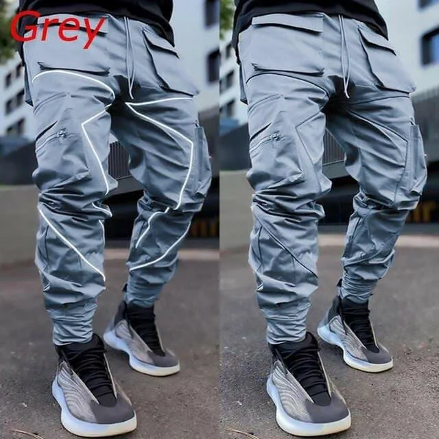 Reflective Stripe Cargo Pants