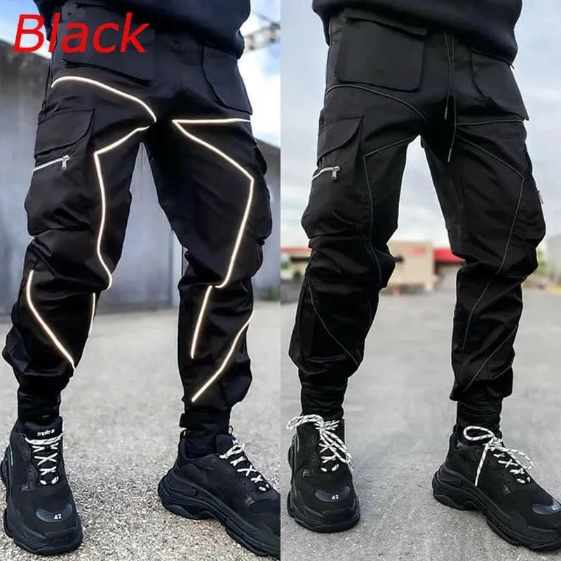 Reflective Stripe Cargo Pants