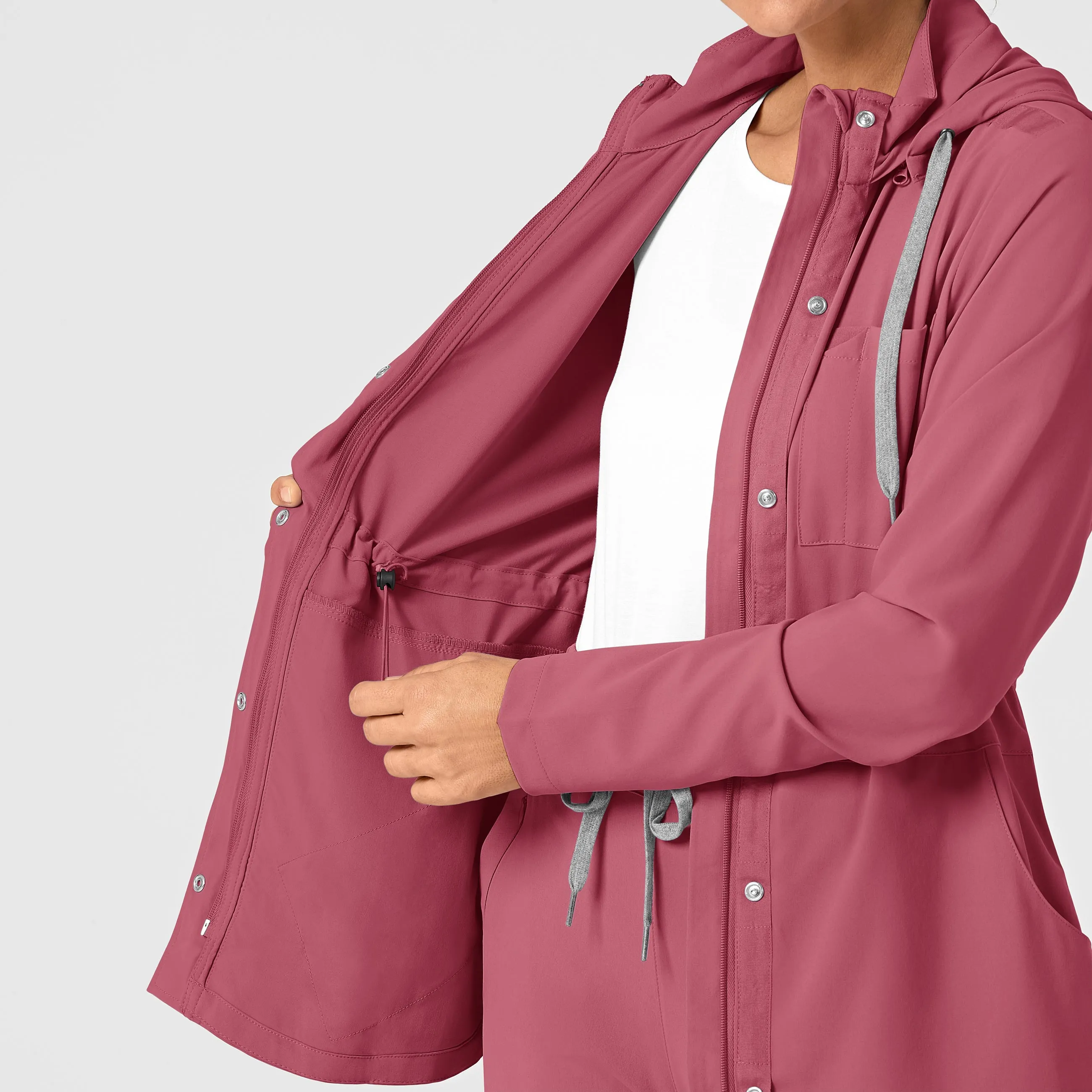 RENEW Women's Convertible Hood Fashion Jacket - Rosebud