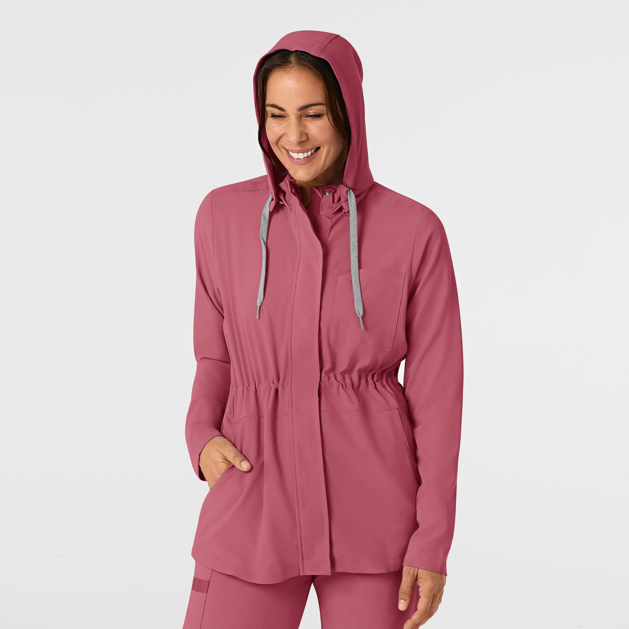 RENEW Women's Convertible Hood Fashion Jacket - Rosebud