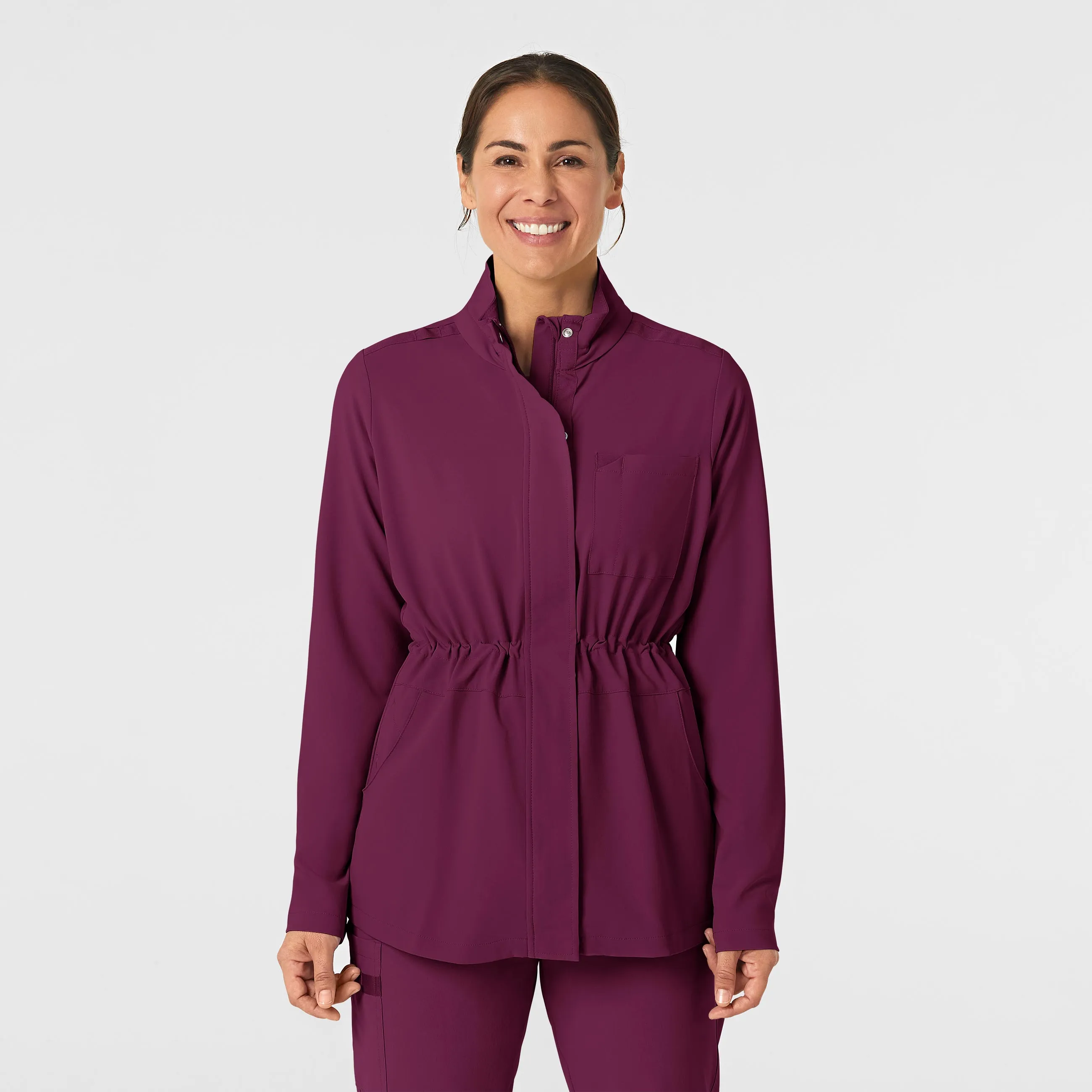 RENEW Women's Convertible Hood Fashion Jacket - Wine