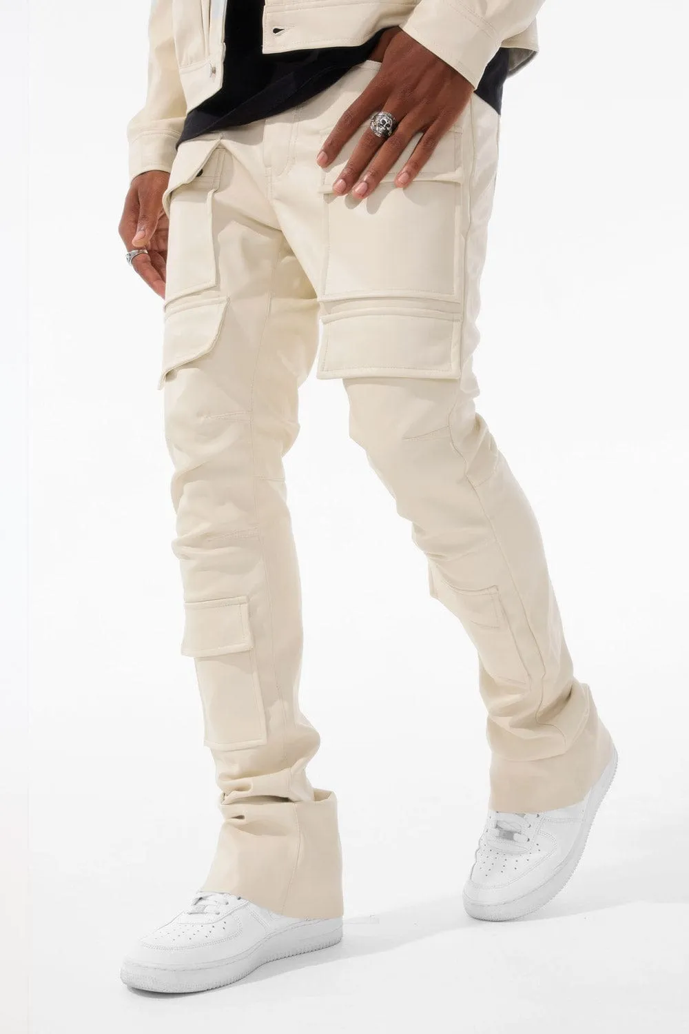 Ross Stacked - Thriller Cargo Pants (Khaki)