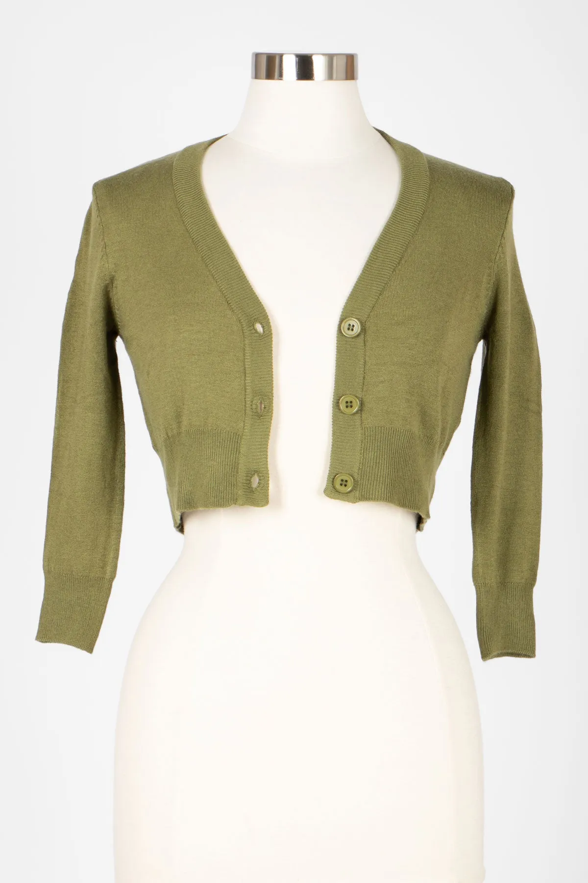 Sage Cropped Cardigan