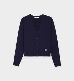 SRHWC Ribbed Cardigan - Navy