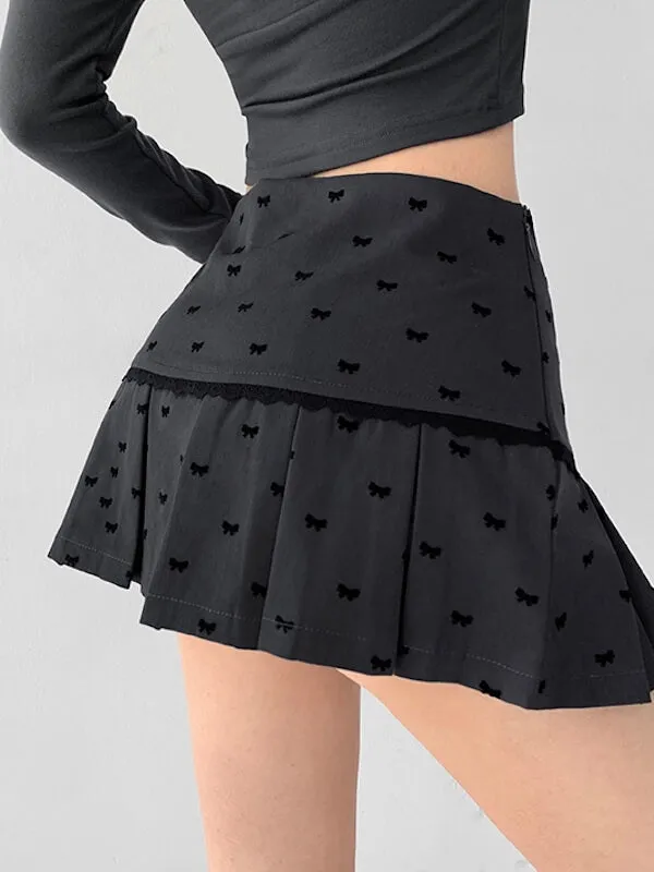 Sweetheart ballet core pleated skirt