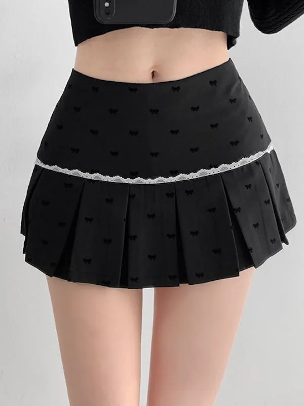 Sweetheart ballet core pleated skirt