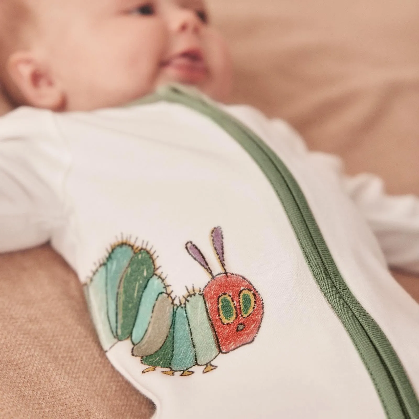 The Very Hungry Caterpillar & Ribbed Clever Zip Baby Pajamas 2 Pack