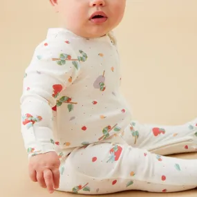 The Very Hungry Caterpillar Print & Ribbed Clever Zip Baby Pajamas 2 Pack