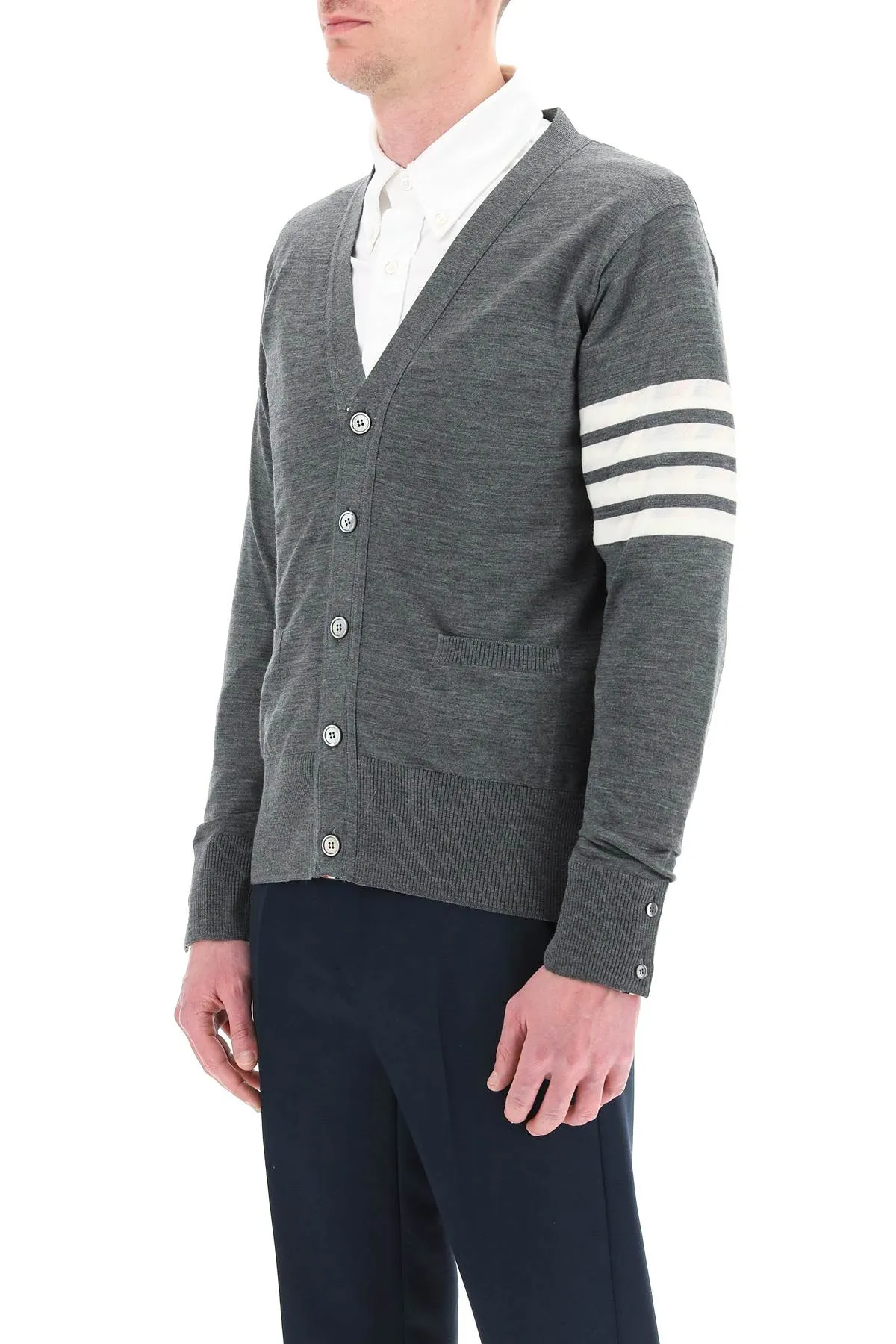 Thom Browne 4-Bar Cardigan