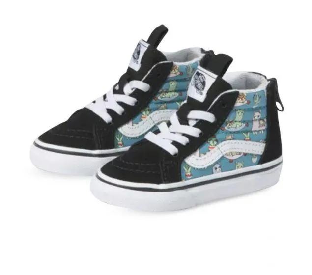 Vans Sk8 Hi Zip Llamas - Toddler