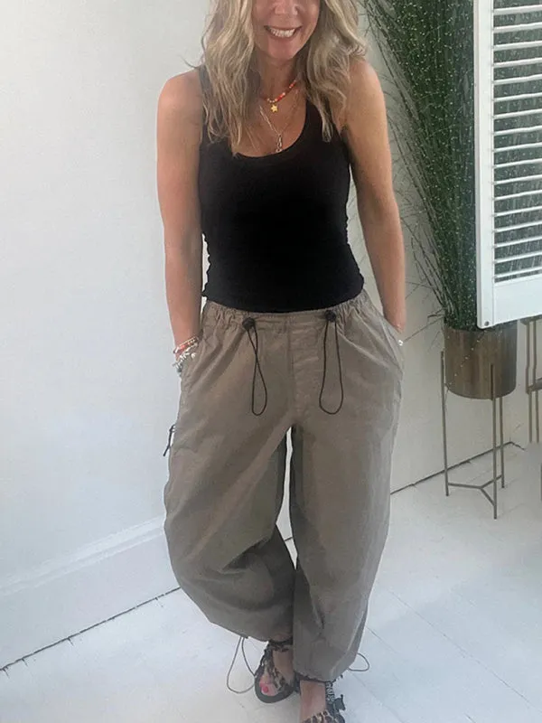 Women’s Urban Cargo Parachute Baggy Pants