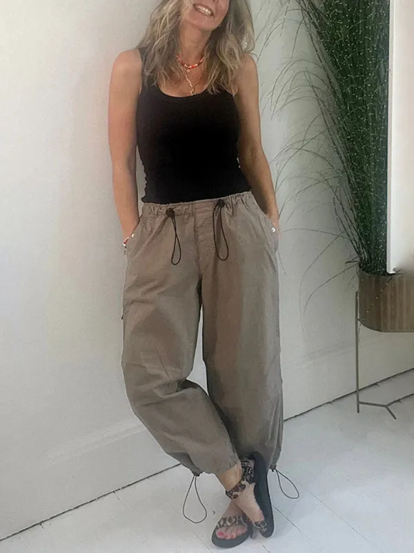 Women’s Urban Cargo Parachute Baggy Pants