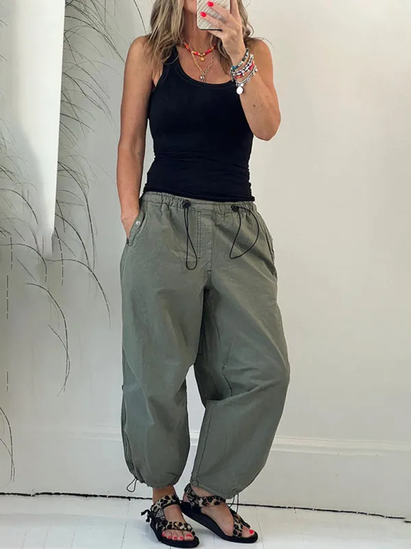 Women’s Urban Cargo Parachute Baggy Pants